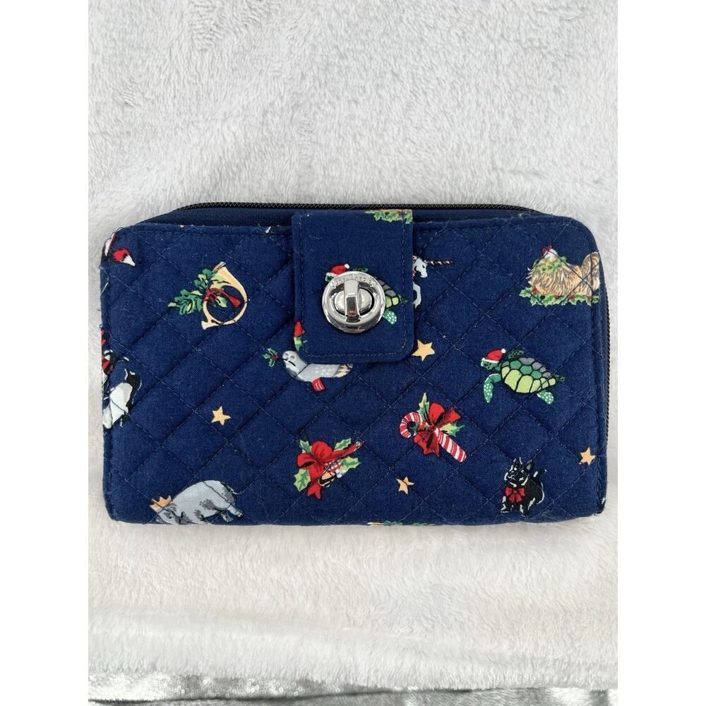 Vera Bradley Turnlock Wallet Holiday Wallet